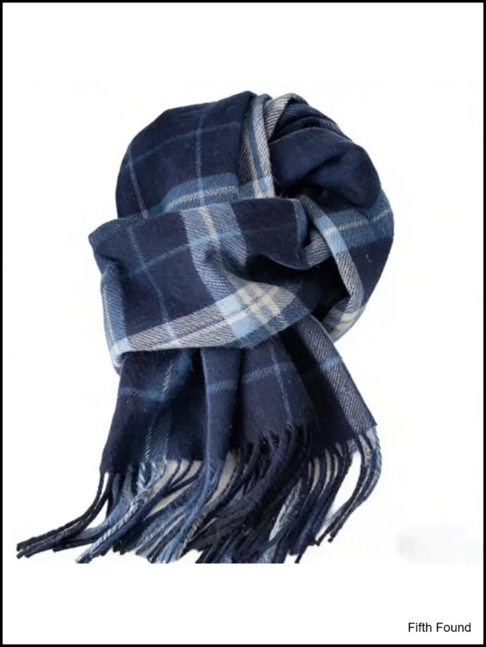 Oversized Checked Plaid Scarf with Tassels - Soft Winter Wrap for Cold Weather